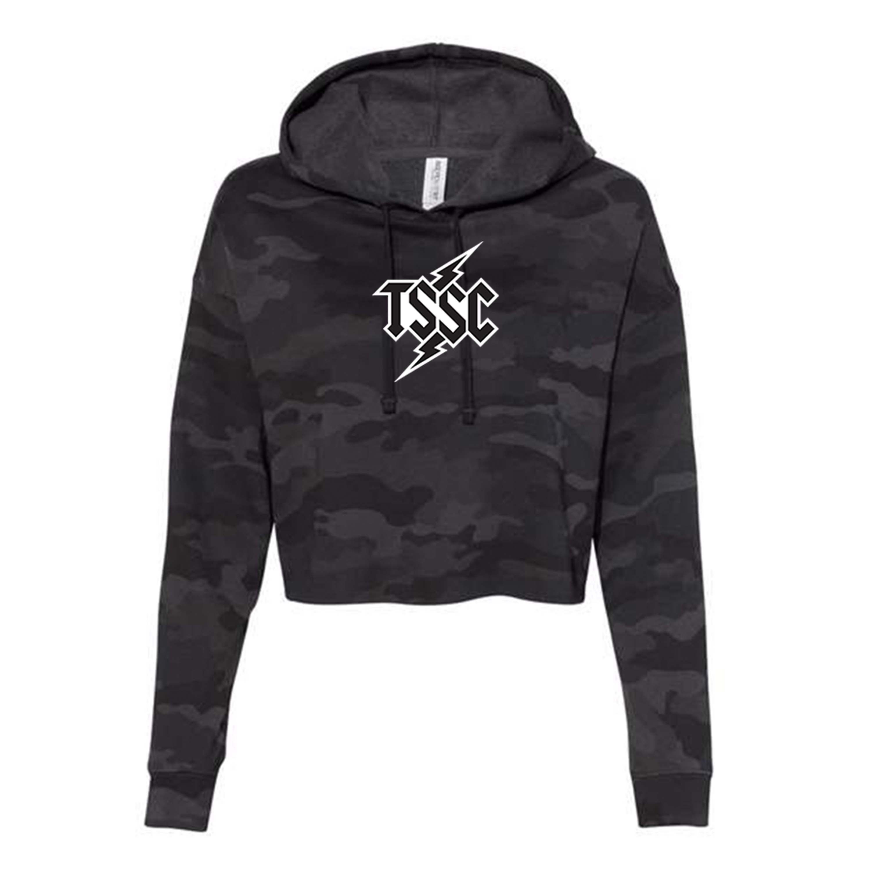 Women's Lightning Bolt Camo Crop Pullover